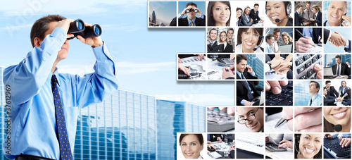 Foto: Business people group collage. Business people group collage.