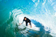 Foto: Surfer in Amazing Blue Barrel Surfer in Amazing Blue Barrel