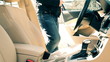 Driving the car