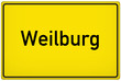 Schild Weilburg