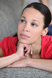young woman dreaming