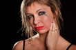 Depressed woman portrait
