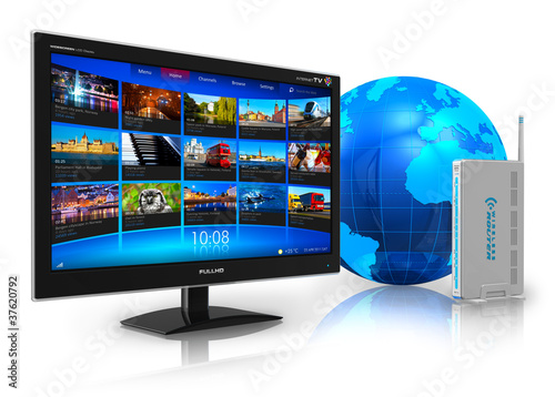 Illustration: Internet television concept Internet television concept