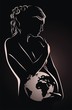The pregnant woman