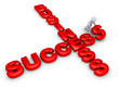 Completing business crossword