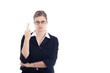 Angry rude woman gesture