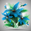 Vector: blue flowers vector illustration blue flowers vector illustration