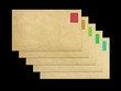Letters with stamps
