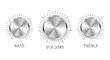 vector metal volume treble bass knobs vector metal volume treble bass knobs