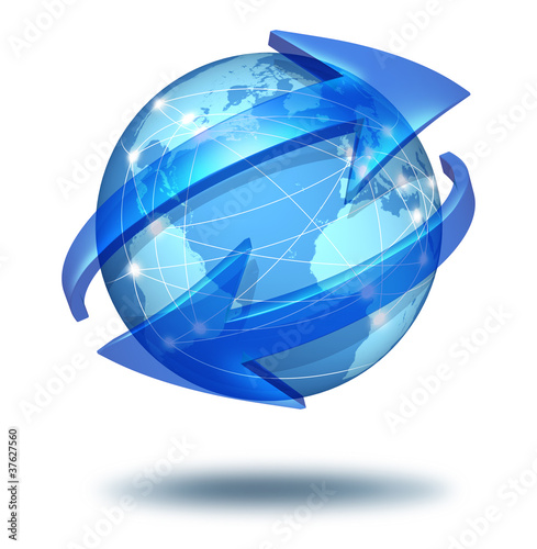 Illustration: Global communications concept Global communications concept
