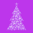 purple bubble xmas tree