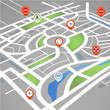 Perspective background of abstract city map Perspective background of abstract city map