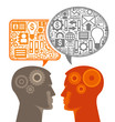 Vector: Man Communication Speech Bubble business Man Communication Speech Bubble business