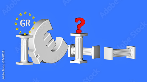 Illustration: Euro-Saeulen-Feld-Q-Blue Euro-Saeulen-Feld-Q-Blue