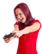 Teenager spielt Video Game