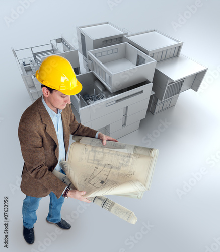 Photo: Architect and mockup Architect and mockup