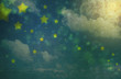 Grungy night sky background