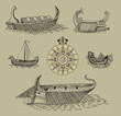 Old greek boats Old greek boats