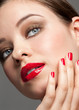 Foto: Woman with red lipstick Woman with red lipstick