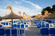 loungers on the beach loungers on the beach