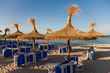 loungers on the beach loungers on the beach