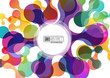 Abstract background with circles # Vector