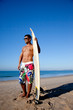 Surfer with surf board