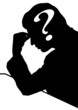 Vector: Businessman with question mark,vector image Businessman with question mark,vector image