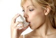 Photo: Femme asthmatique Femme asthmatique