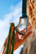 A climbers rope and quick-draws