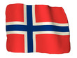 Norvegia bandiera di plastilina