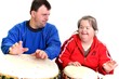 couple avec djembe couple avec djembe