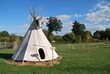 tipi indien dans la plaine