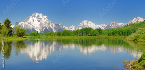 Photo: Panoramic view of Oxbow Bend Panoramic view of Oxbow Bend