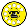 Cartello telefono vintage