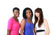 Photo: Three beautiful smiling women Three beautiful smiling women