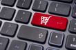 online shopping concepts with cart symbol