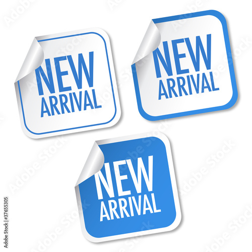 Vector: New arrival stickers New arrival stickers
