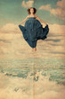 Foto: art collage with beautiful woman art collage with beautiful woman
