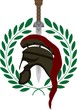 roman helmet and sword. second variant roman helmet and sword. second variant