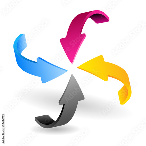 Vektor: CMYK Logo (II) CMYK Logo (II)