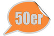SP-Sticker orange curl oben 50ER SP-Sticker orange curl oben 50ER