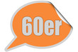 SP-STicker orange curl oben 60ER