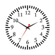 vector illustration of a clock
