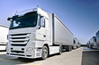 Modern  Truck on road