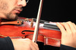 Violin player close up Violin player close up