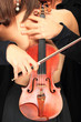 Beautiful lady with handsome man with violin Beautiful lady with handsome man with violin