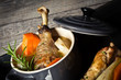 fricassée de pintade aux légumes