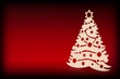 albero di natale su sfondo rosso e nero albero di natale su sfondo rosso e nero