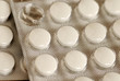 White pills in blister